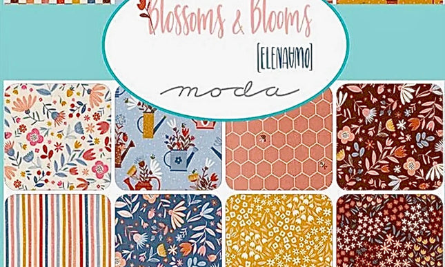 Moda / Blossoms & Blooms by Ellena Amo - 10" Layer Cake