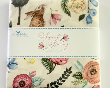 Sweet Spring by Hester & Cook for Riley Blake Designs 5" x 5" Charm Pack