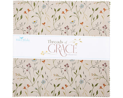 Riley Blake / Threads of Grace 10" Stacker by Kassidy Grace (42 pc)