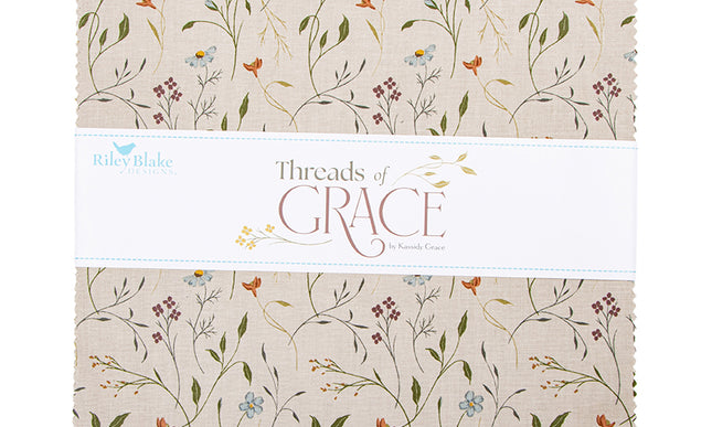 Riley Blake / Threads of Grace 10" Stacker by Kassidy Grace (42 pc)