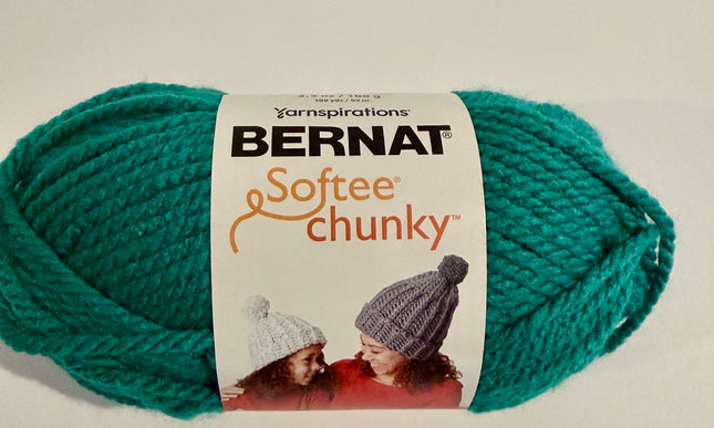 Bernat Softee Chunky Yarn - Emerald - Super Bulky 6