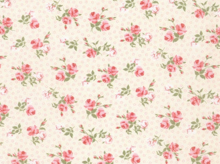 Michael Miller / Budding Roses – Rosie Cream (½ yd)