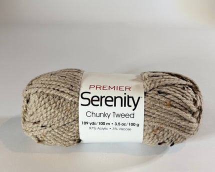 Premier Yarns Serenity Chunky Tweed -Taupe- Bulky 5