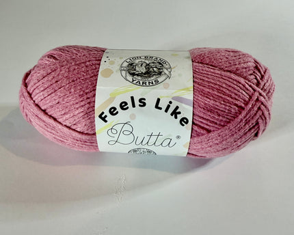 Lion Brand Feels Like Butta Yarn - Dusty Pink - Medium 4