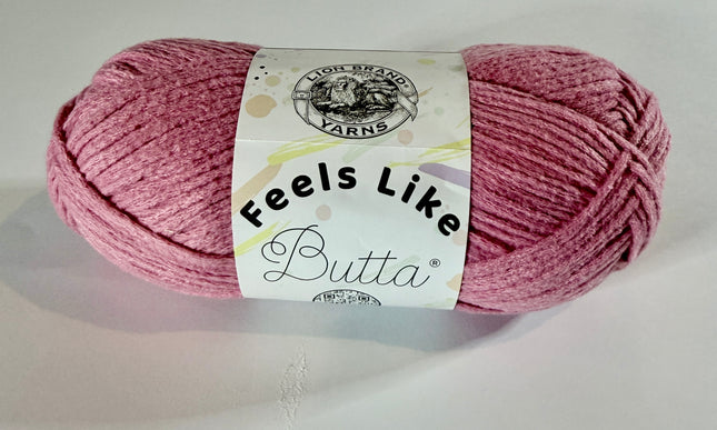 Lion Brand Feels Like Butta Yarn - Dusty Pink - Medium 4