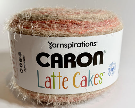 Caron Latte Cakes Yarn / Lovely Layers Collection - Red Macaron - Bulky 5