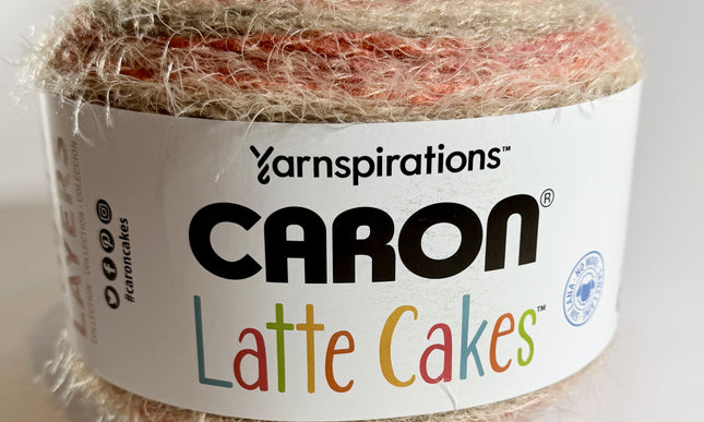 Caron Latte Cakes Yarn / Lovely Layers Collection - Red Macaron - Bulky 5