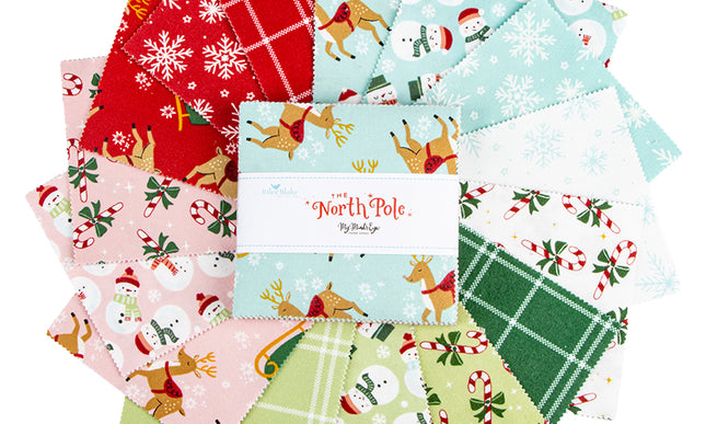 Riley Blake / The North Pole 5" Stacker by My Mind's Eye (42 pc)