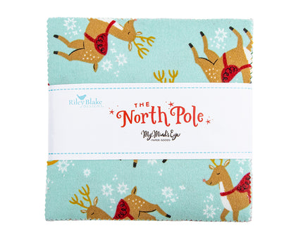 Riley Blake / The North Pole 5" Stacker by My Mind's Eye (42 pc)