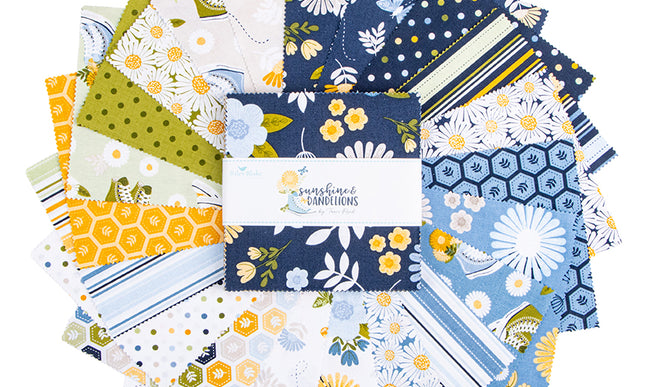 Riley Blake / Sunshine & Dandelions 5" Stacker by Traci Reed (42 pc)