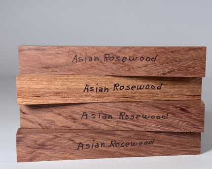 Asian Rosewood Pen Blanks - Pack of 4