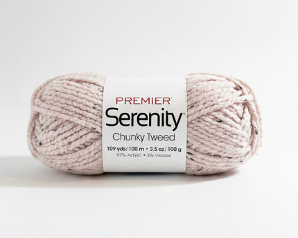 Premier Yarns Serenity Chunky Tweed - Pink With Natural Flecks - Bulky 5