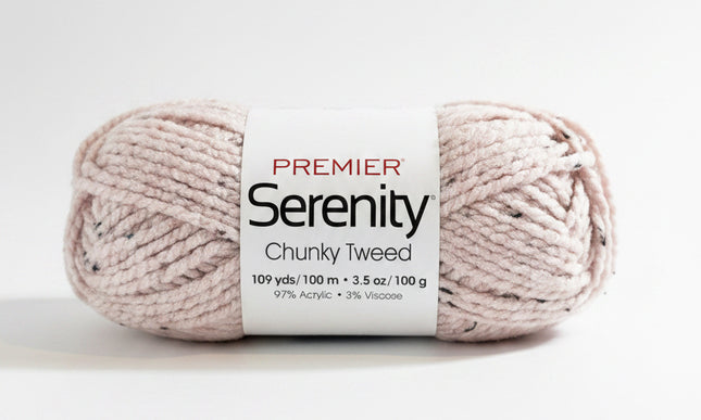 Premier Yarns Serenity Chunky Tweed - Pink With Natural Flecks - Bulky 5