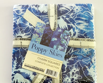 Poppy Skies by Robert Kaufman 5" x 5" Charm Pack