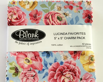 Lucinda Favorites by Blank Quilting Company 5" x 5" Charm Pack