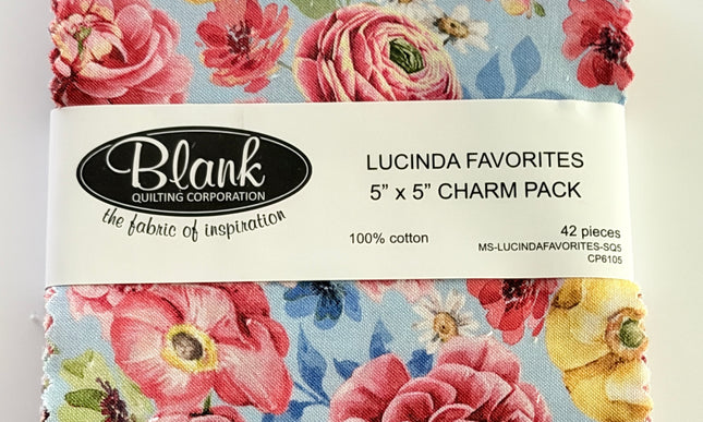 Lucinda Favorites by Blank Quilting Company 5" x 5" Charm Pack
