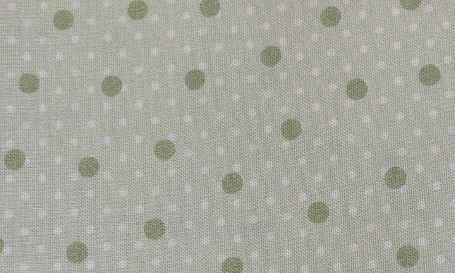 Michael Miller / Budding Roses – Dots on Dots Pistachio (½ yd)