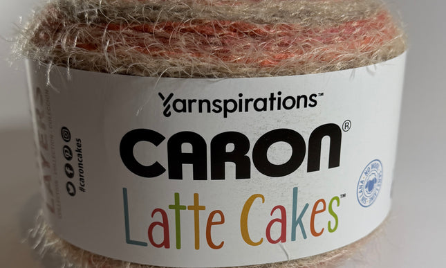Caron Latte Cakes Yarn / Lovely Layers Collection - Red Macaron - Bulky 5