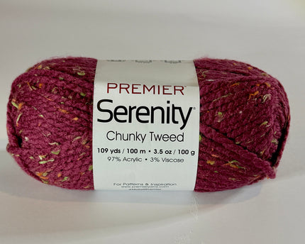 Premier Yarns Serenity Chunky Tweed - Mulberry - Bulky 5