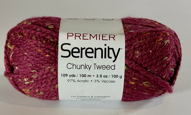 Premier Yarns Serenity Chunky Tweed - Mulberry - Bulky 5