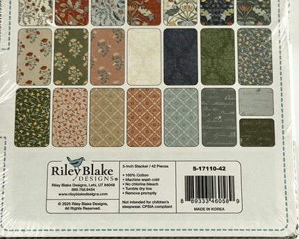 Ambleside by Amanda Niederhauser for Riley Blake Designs 5" x 5" Charm Pack