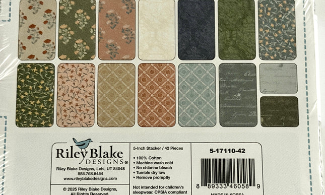 Ambleside by Amanda Niederhauser for Riley Blake Designs 5" x 5" Charm Pack