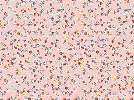 Riley Blake/ Whimsical Woodland Mini Florals Pink by Tasha Noel (1/2 Yard)