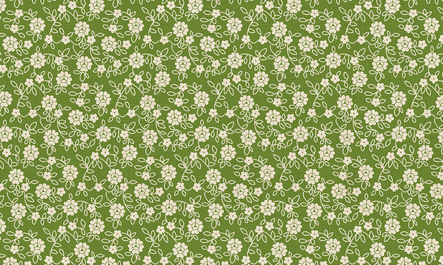 Riley Blake / Baked With Love Family Olive by Lori Holt of Bee in my Bonnet (1/2 Yard)