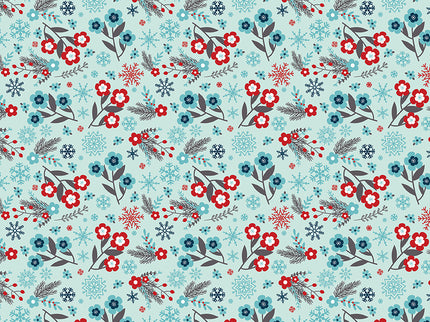 Riley Blake/A Perfect Winter - Flower Powder by Lori Whitlock (1/2 Yard)