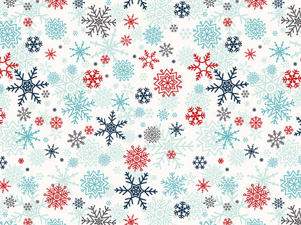 Riley Blake /A Perfect Winter- Snowflakes White by Lori Whitlock (1/2 Yard)