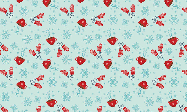 Riley Blake/A Perfect Winter Cocoa Powder by Lori Whitlock (1/2 Yard)