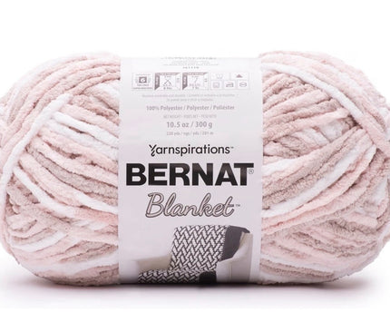 Bernat Blanket Yarn - Salmon Sand Variegated - Super Bulky 6