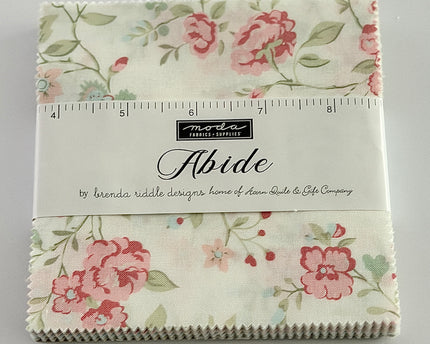 Abide by Brenda Riddle Designs for Moda 5" x 5" Charm Pack