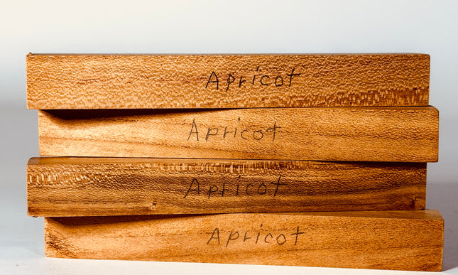 Apricot Pen Blanks - Pack of 4
