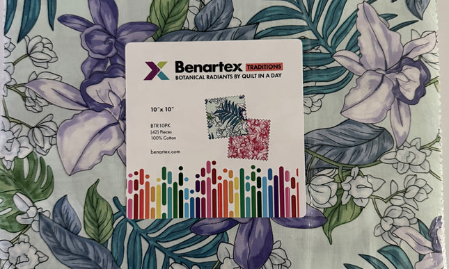 Benartex / Botanical Radiants by Quilt in a Day - 10" Layer Cake