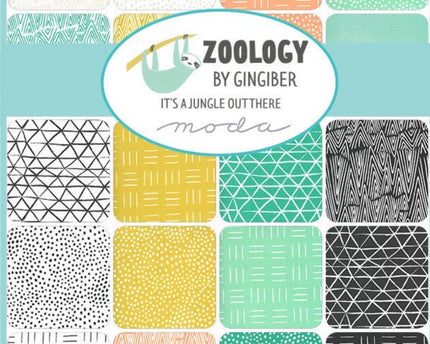 Moda / Zoology by Gingiber - Jelly Roll 2.5" x 44 Strips