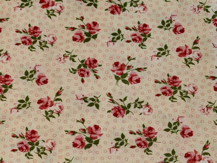 Michael Miller / Budding Roses – Rosie Cream (½ yd)