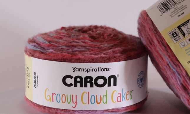 Caron Groovy Cloud Cakes - Raspberry Roll Up - Medium 4