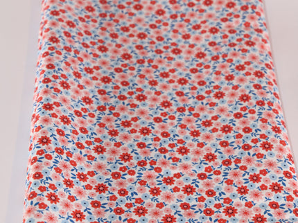 Fabric Editions /  White Carolina Floral Buds
