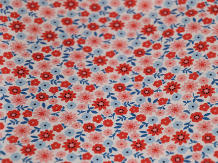 Fabric Editions /  White Carolina Floral Buds