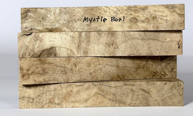 Myrtle Burl Pen Blanks - Pack of 4