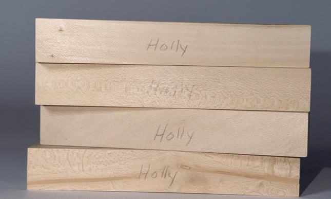Holly Pen Blanks - Pack of 4