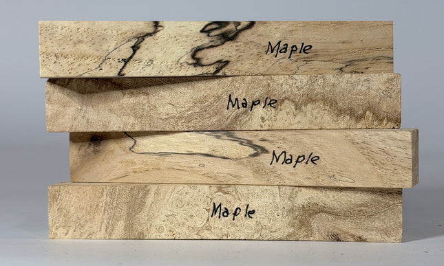 Maple Pen Blanks - Pack of 4