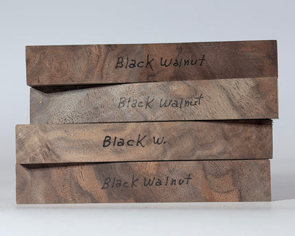 Black Walnut Pen Blanks - Pack of 4