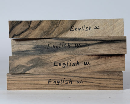 English Walnut Pen Blanks - Pack of 4