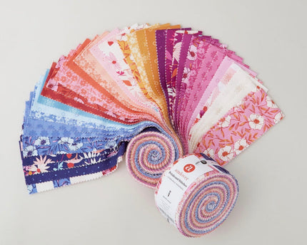 Andover / Petals and Stitches Jelly Roll by Stephanie Organes