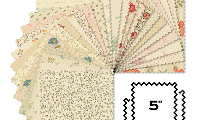 Andover / Laundry Line – Charm Pack (5" x 5")