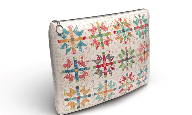 Riley Blake/Lori Holt Home Town Holiday Vinyl Project Bag