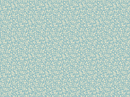 Andover / Sewing Basket by Laundry Basket Quilts – Sweet Alyssum Turquoise (½ yd)
