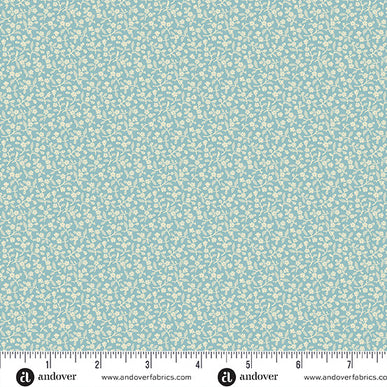 Andover / Sewing Basket by Laundry Basket Quilts – Sweet Alyssum Turquoise (½ yd)